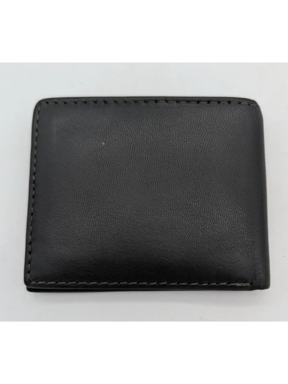Calvin Klein CK Men's RFID Blocking Leather Bifold Wallet-Black- FLAW